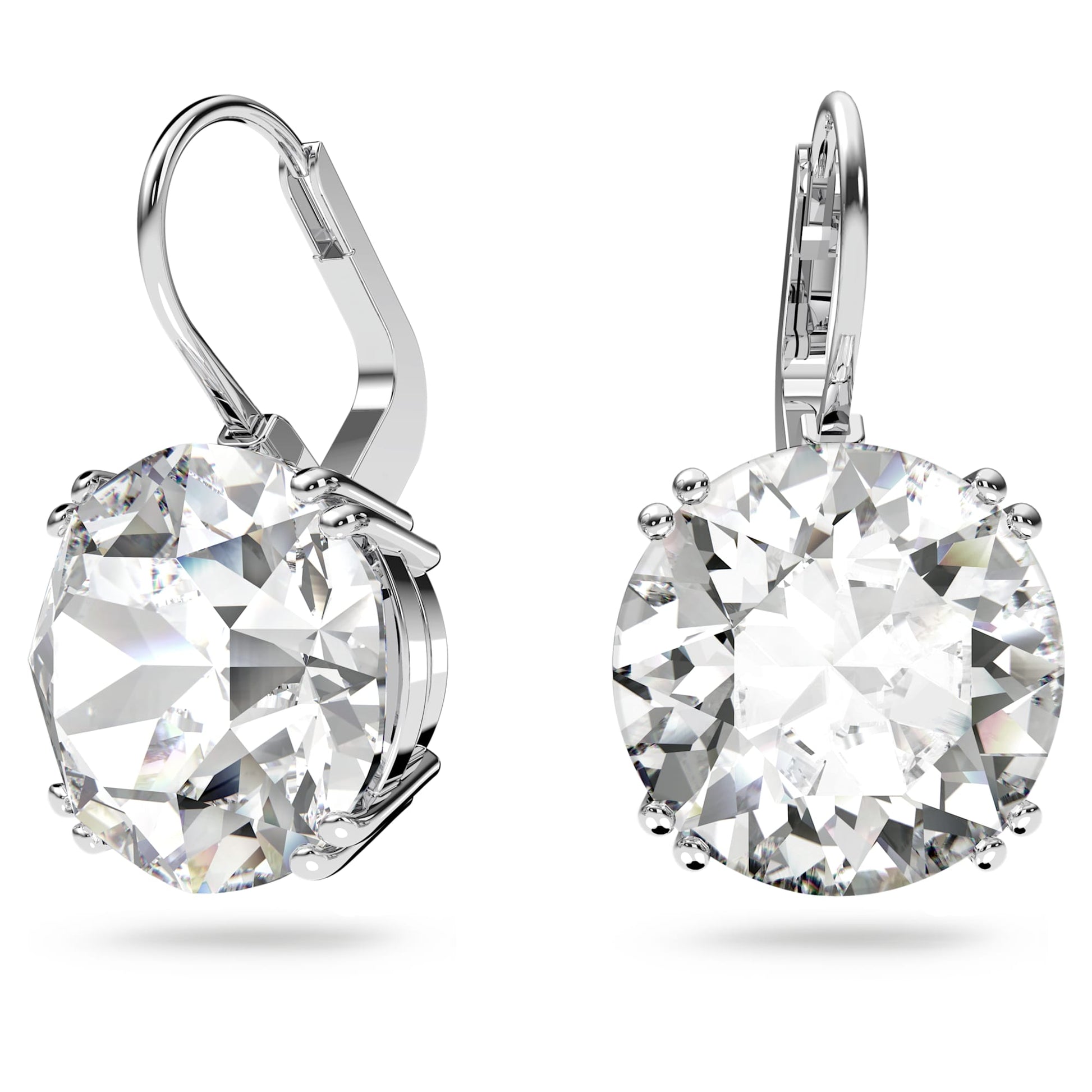 Swarovski Jewelry Millenia drop earrings Round cut, White, Rhodium plated 5628351