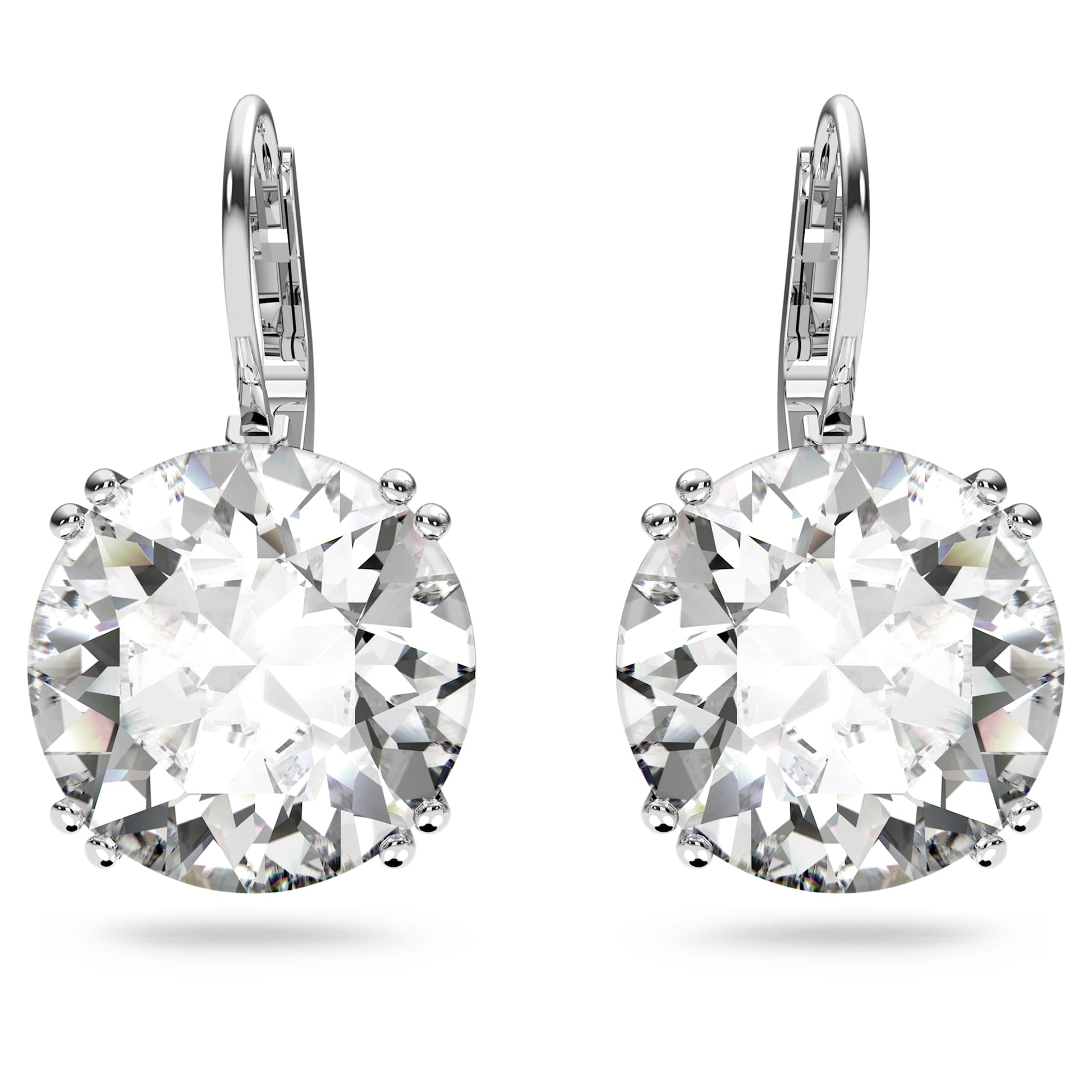 Swarovski Jewelry Millenia drop earrings Round cut, White, Rhodium plated 5628351