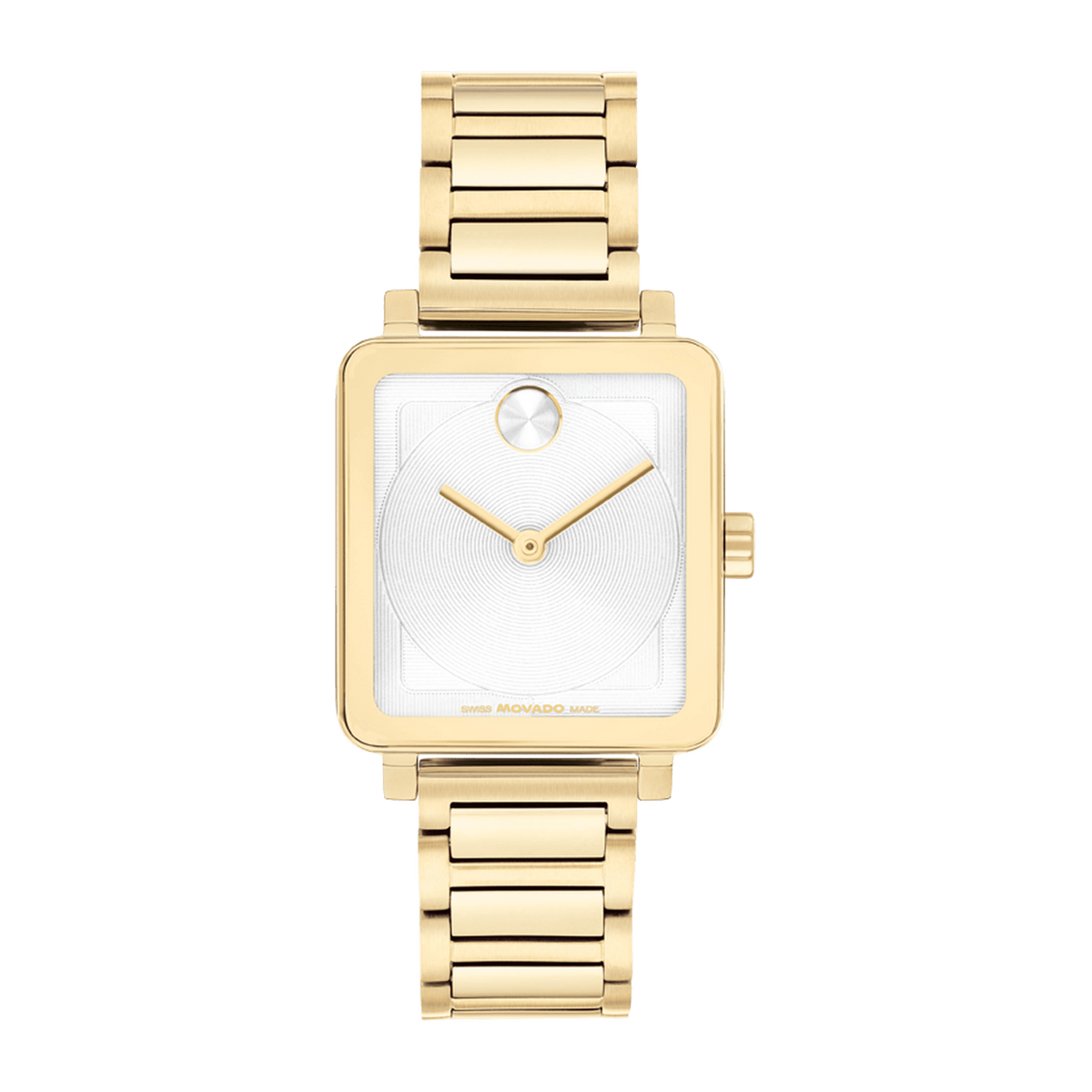 Movado Bold Evolution 2.0 3601165, centered front view with complete bracelet