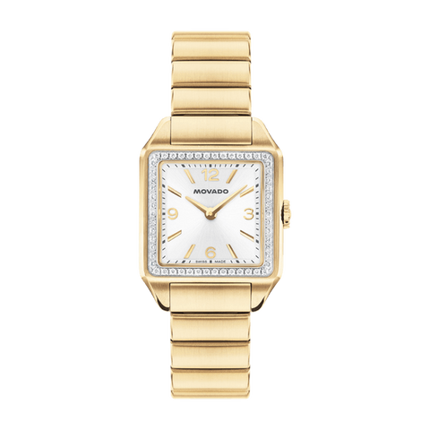 Movado Heritage 1917 3650250, centered front view with complete bracelet