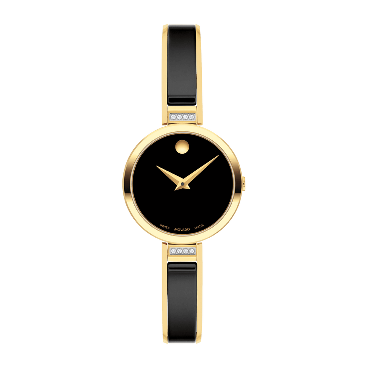 Movado Moda 607716, centered front view with complete bracelet
