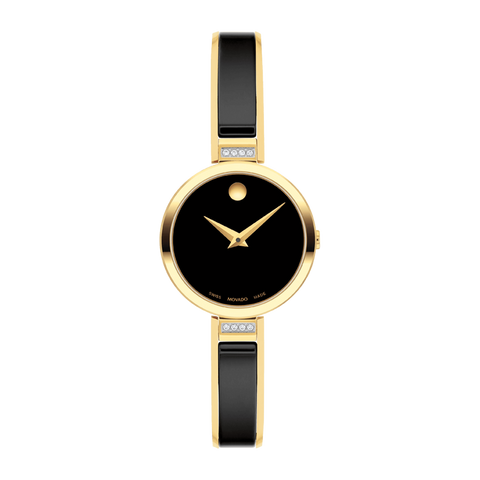 Movado Moda 607716, centered front view with complete bracelet