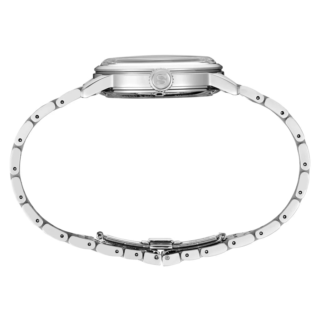Seiko Presage Cocktail Time HCB001 side profile showing case thickness and crown