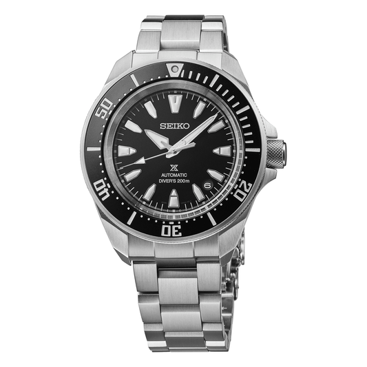 Seiko Prospex Automatic Diver SRPL13, complete watch on square white canvas