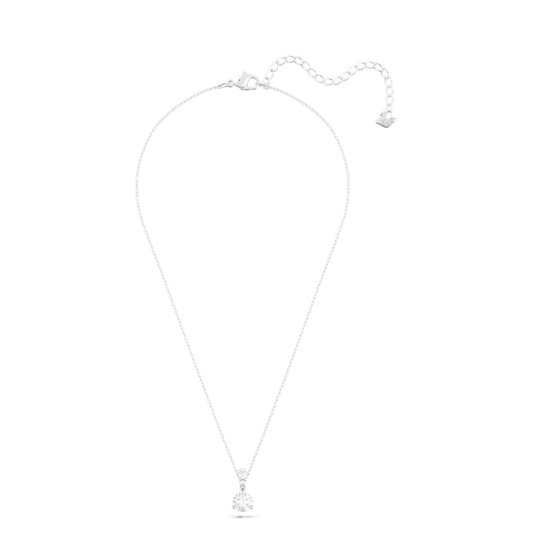 Stilla pendant Round cut, White, Rhodium plated 5472635