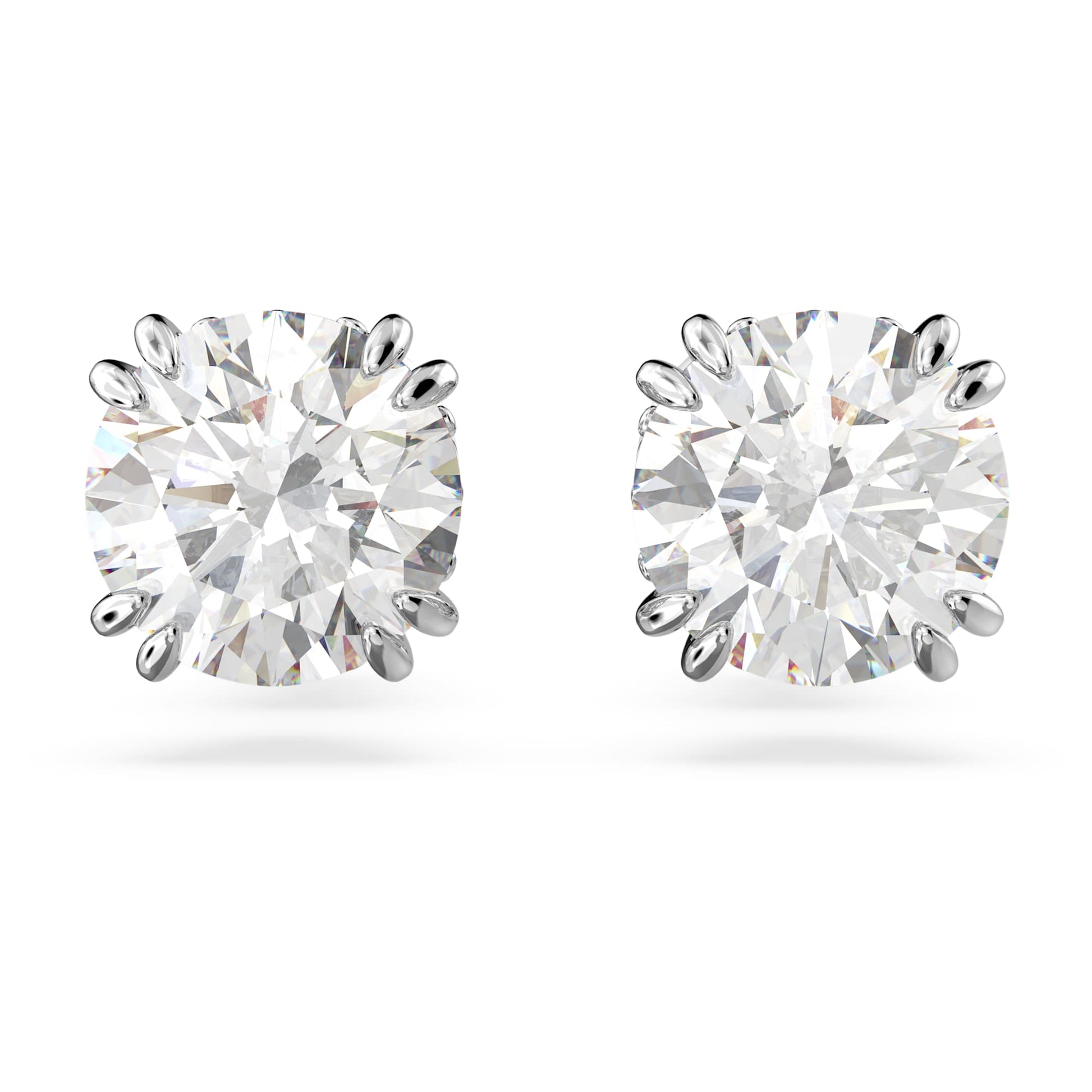 Swarovski Jewelry Stilla stud earrings Round cut, White, Rhodium plated 5636712