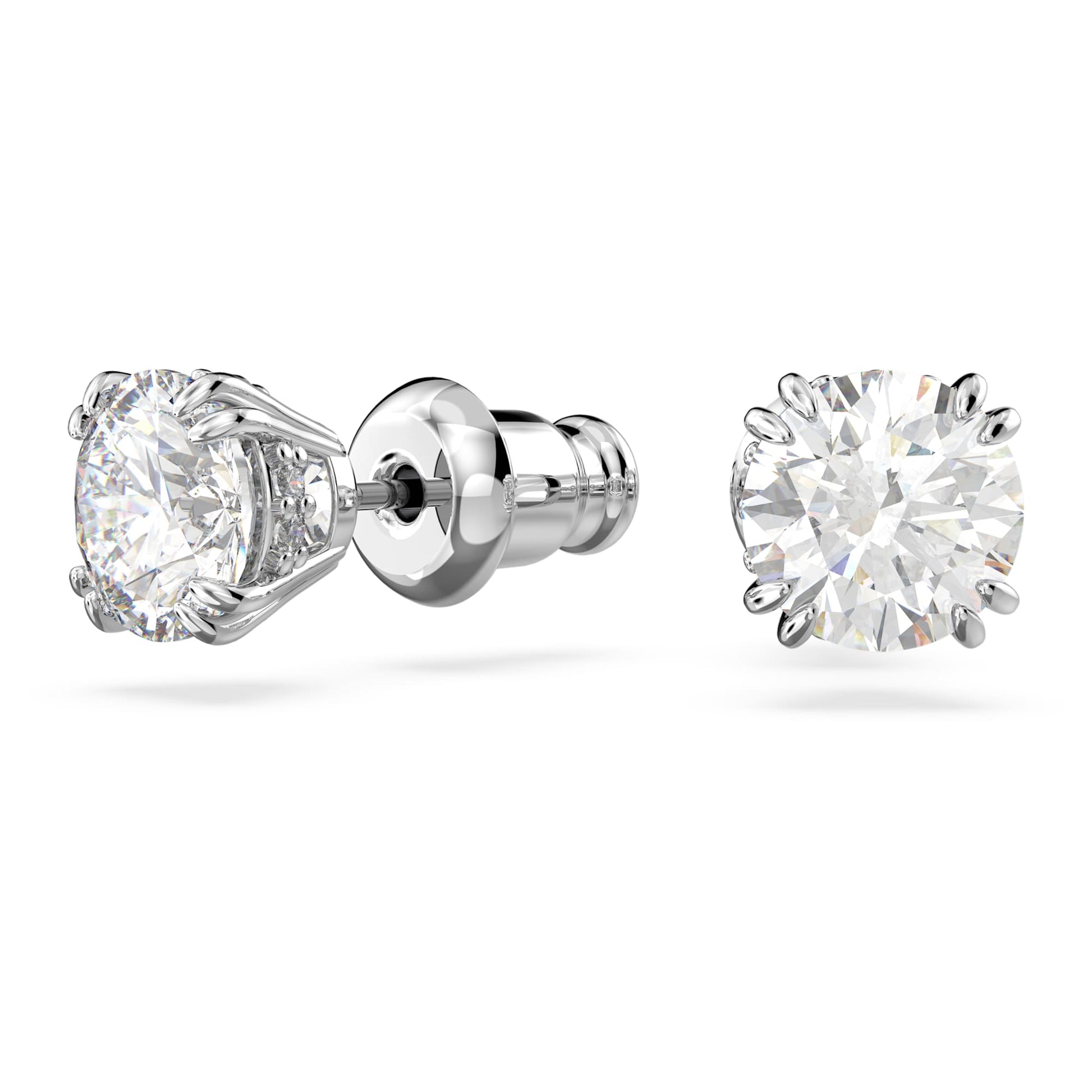 Swarovski Jewelry Stilla stud earrings Round cut, White, Rhodium plated 5636712