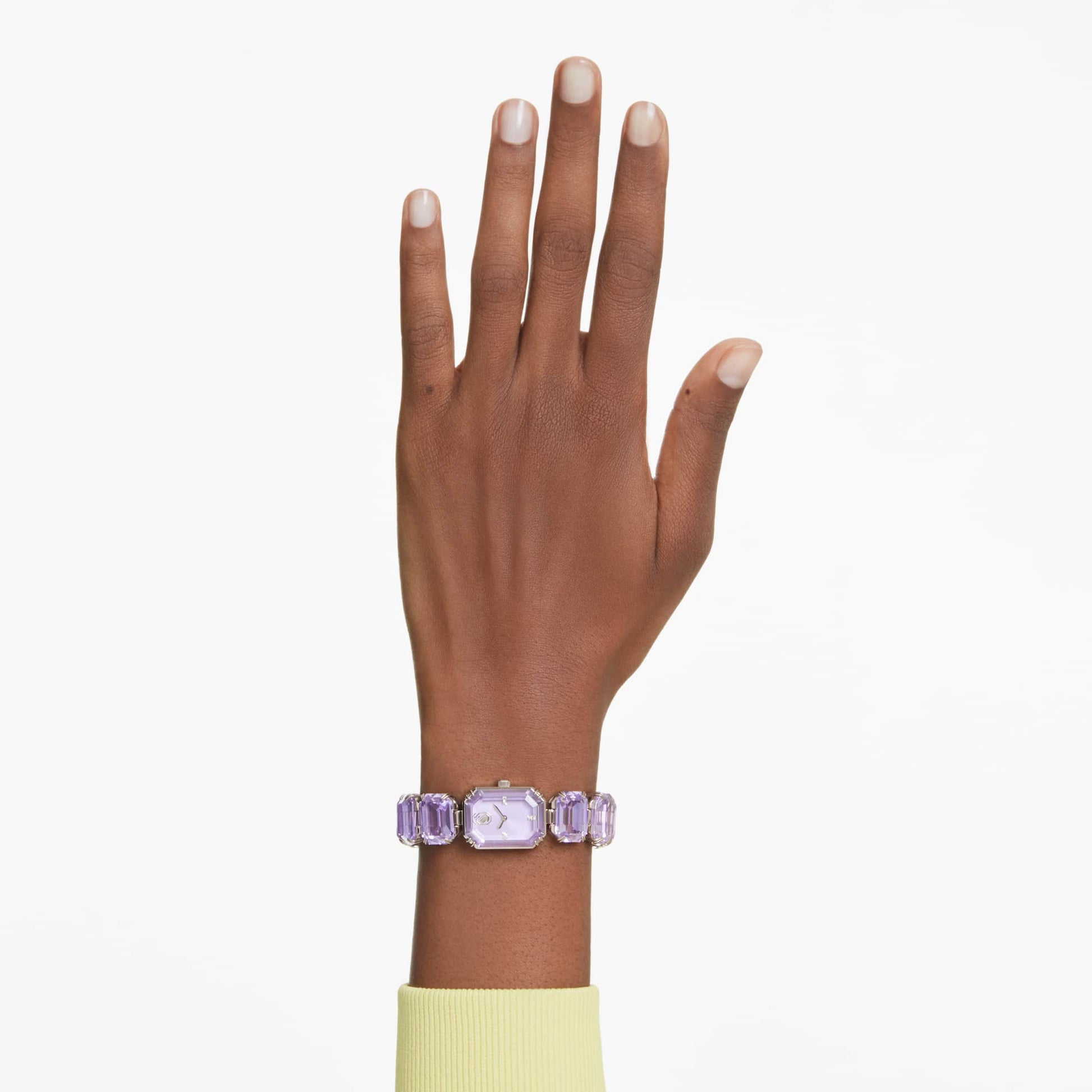 Swarovski Watch Octagon cut bracelet, Purple, Champagne gold-tone finish 5722364