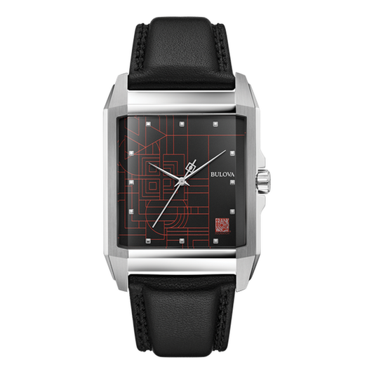 Bulova December Gifts | Frank Lloyd Wright 96A223, complete watch view