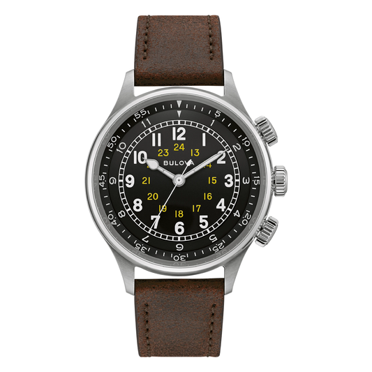 Bulova A-15 Pilot 96A245, complete watch front view