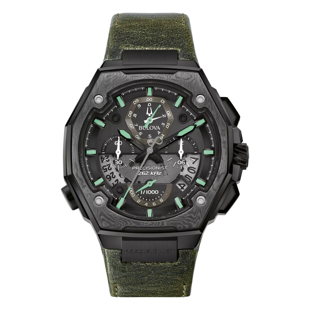 Bulova Series X 98B355, complete watch front view