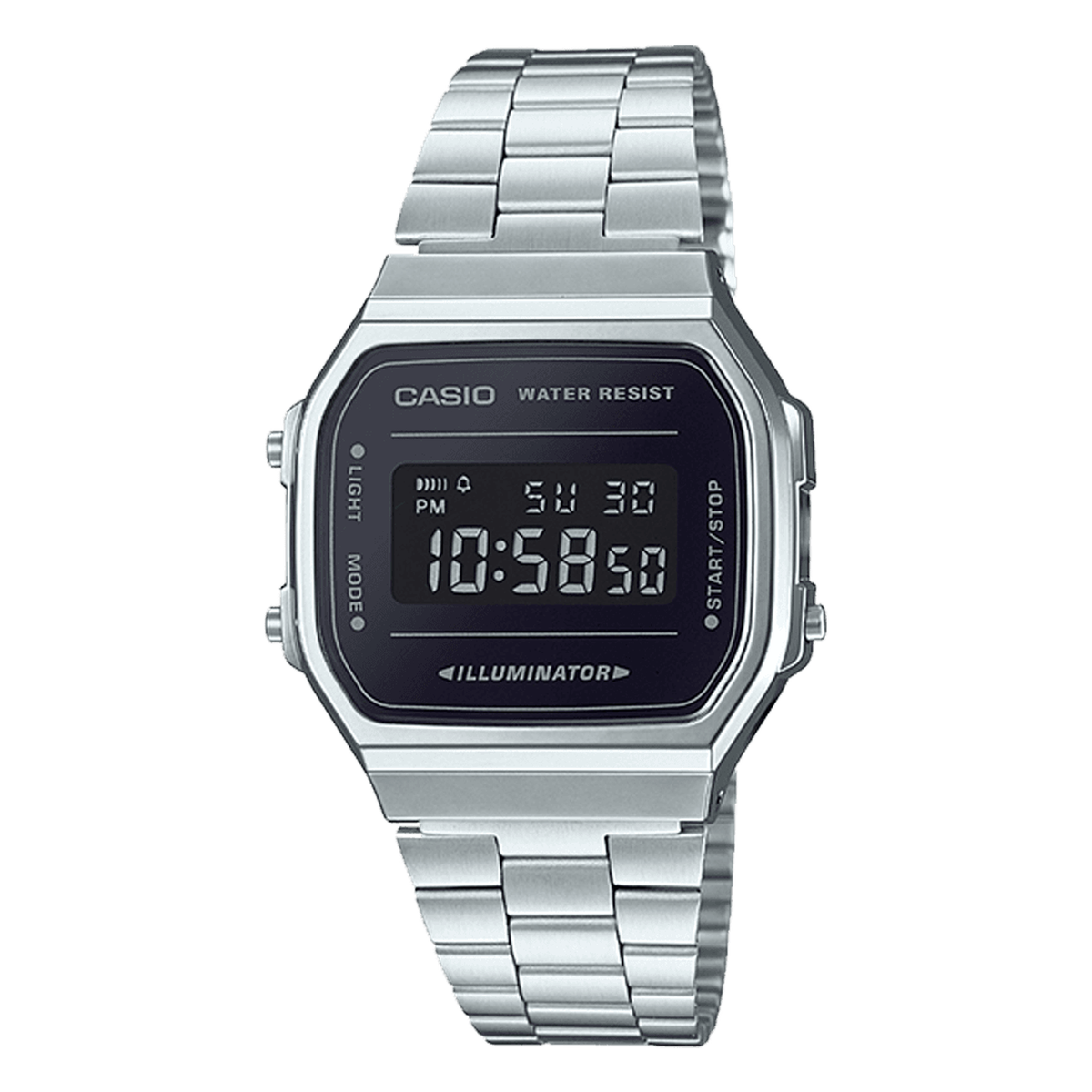Casio Vintage Watch A168WEM-1VT, complete watch view