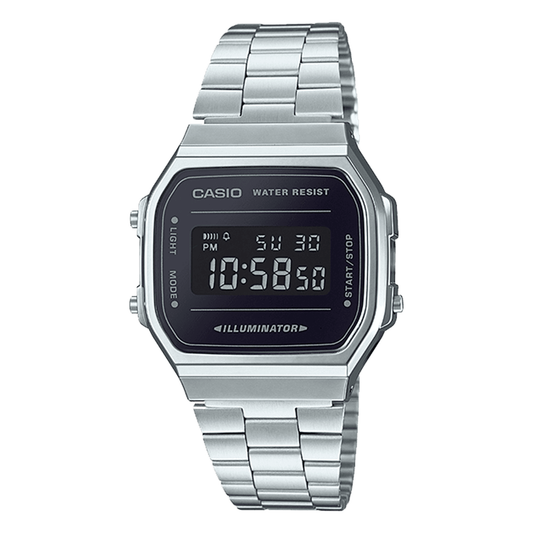 Casio Vintage Watch A168WEM-1VT, complete watch view