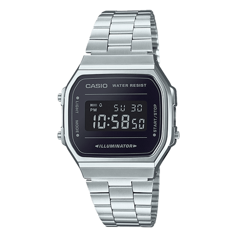 Casio Vintage Watch A168WEM-1VT, complete watch view