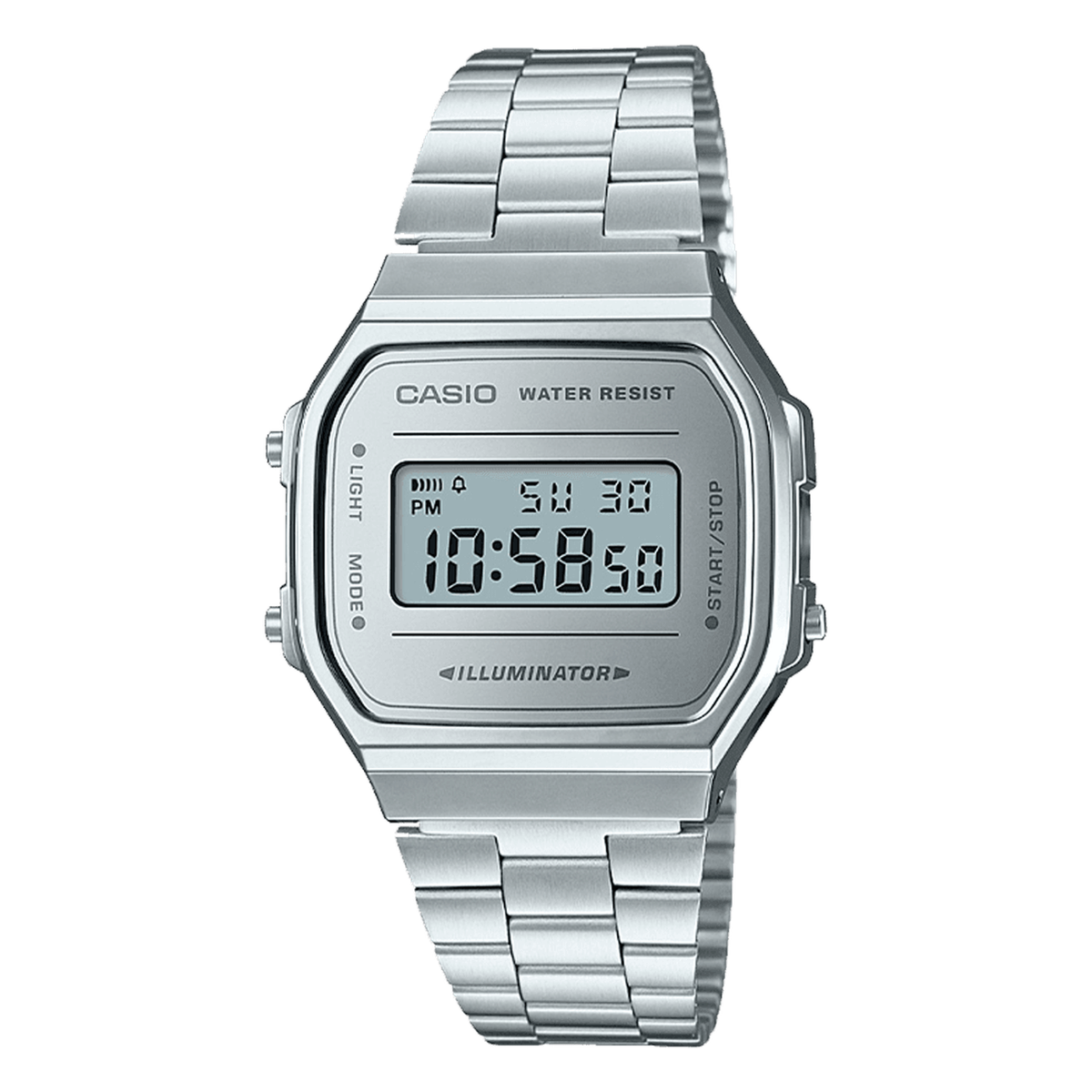 Casio Vintage A168WEM-7VT, complete watch view