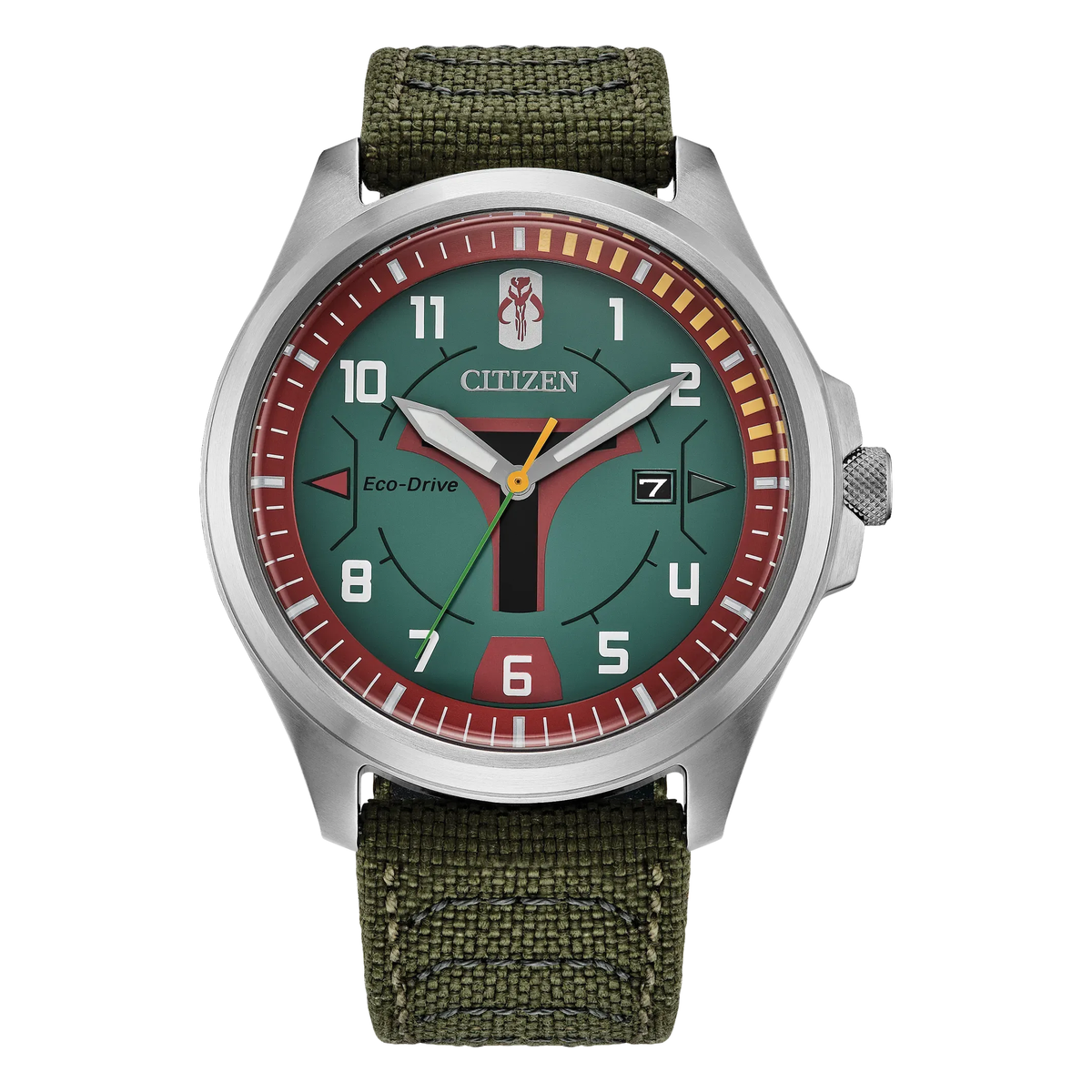 Citizen Boba Fett Star Wars AW1418-06W, complete watch view