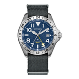 Citizen Promaster Land GMT BJ7150-09L, complete watch, centered front view