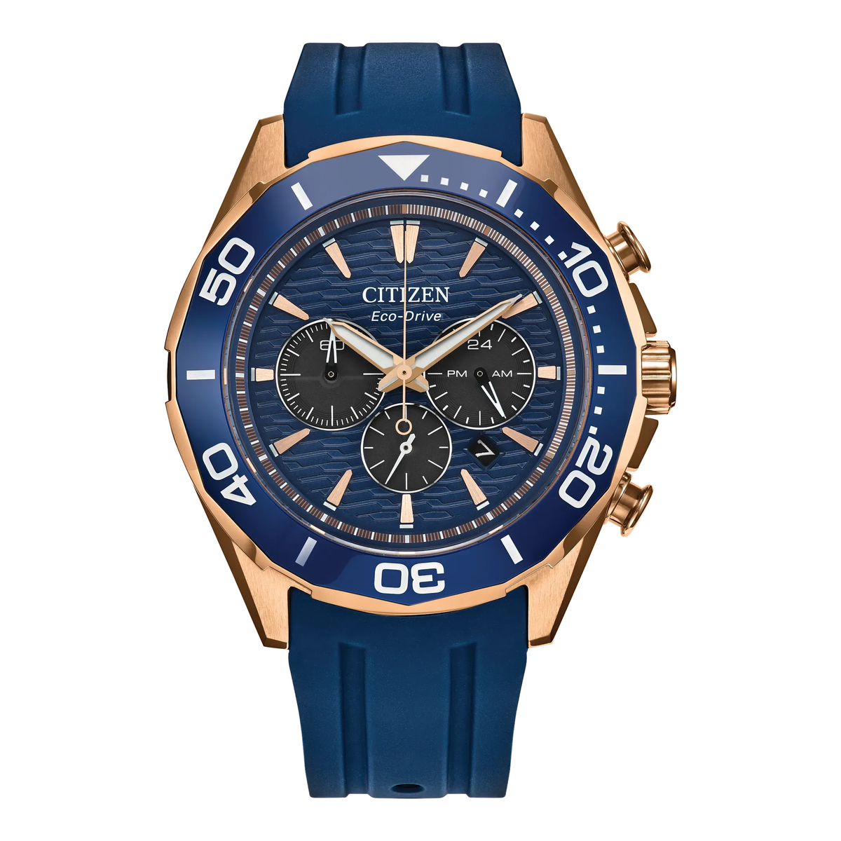 Citizen Endeavor Chrono CA4733-00L, complete watch, centered front view