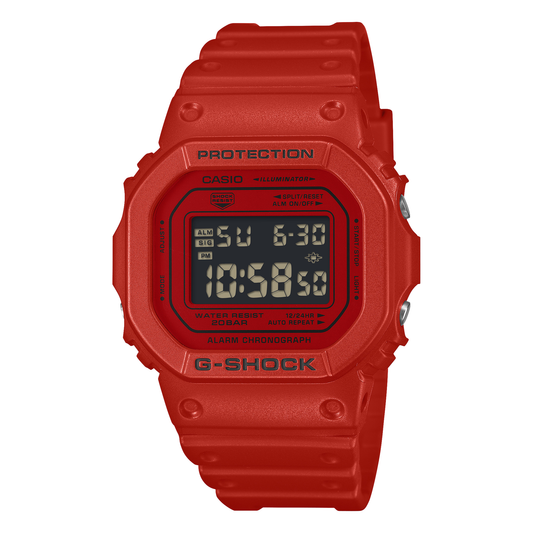 G-SHOCK 5600 SERIES DW5600RRB-4, complete watch view