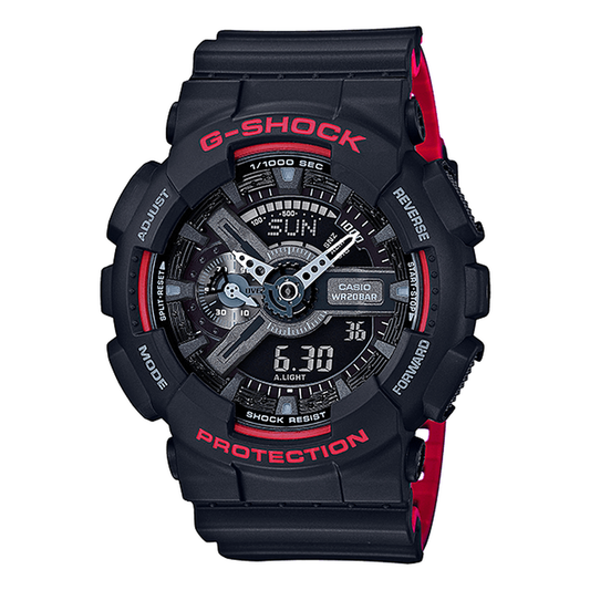 G-SHOCK GA-110 SERIES GA-110HR-1A, complete watch view
