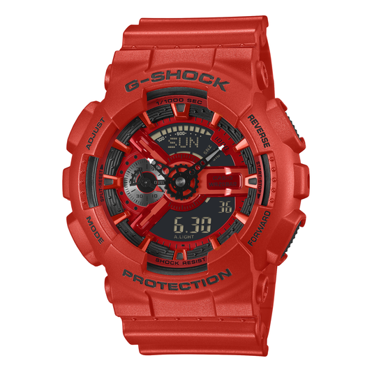 G-SHOCK 110 SERIES GA110RRB-4A, complete watch view