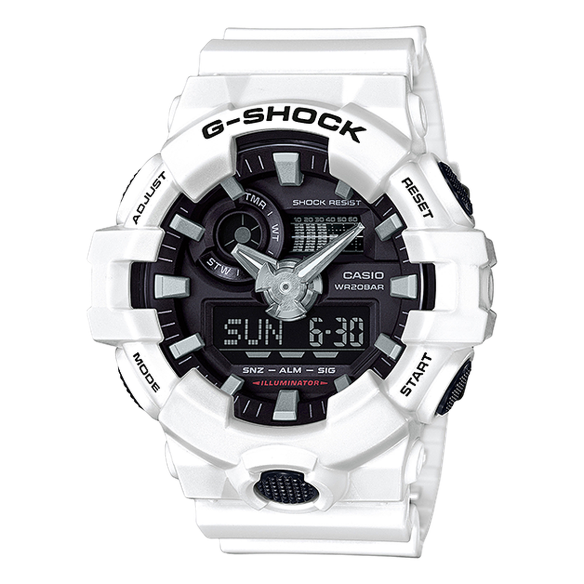 G-SHOCK GA700-7A, complete watch view