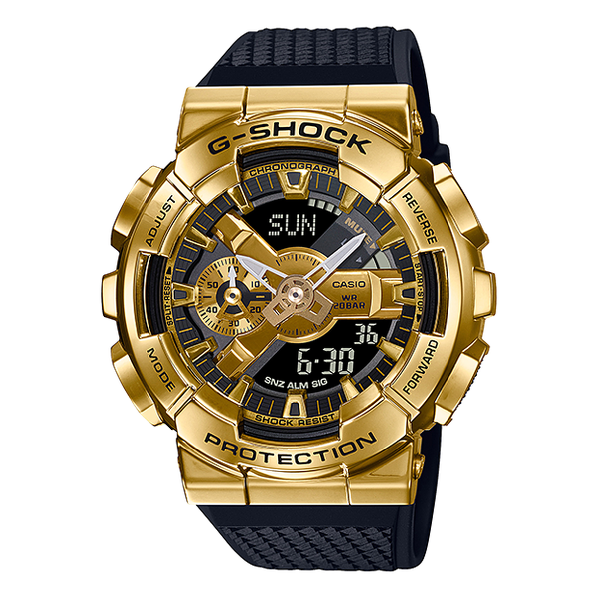 G-SHOCK GM110G-1A9, complete watch view