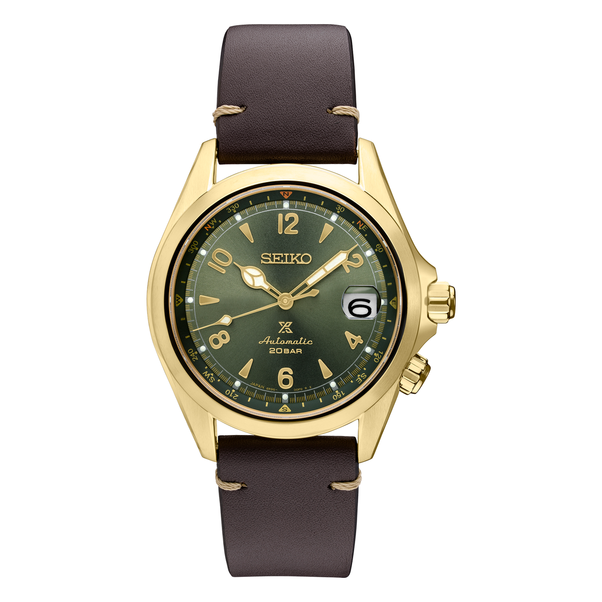 Seiko Prospex Alpinist SPB210, complete watch view