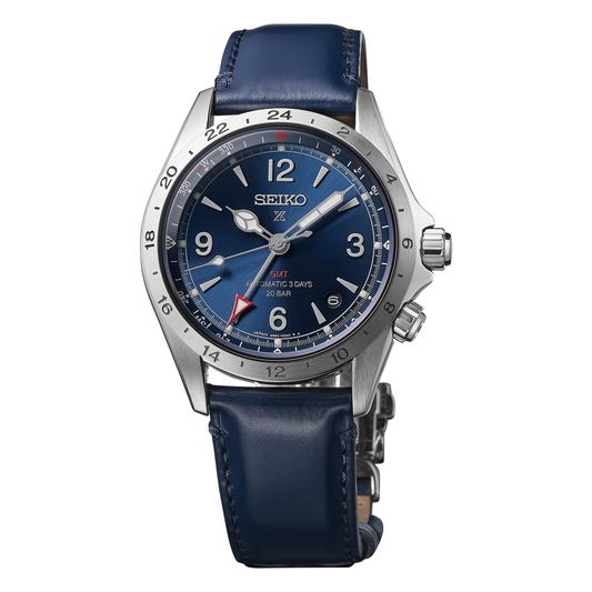 Seiko Prospex Alpinist GMT SPB377, complete watch view
