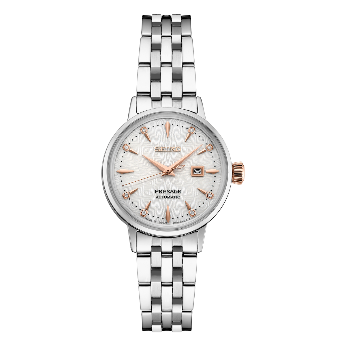 Seiko Presage Cocktail Time SRE009, complete watch front view