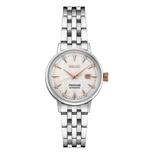 Seiko Presage Cocktail Time SRE009, complete watch front view