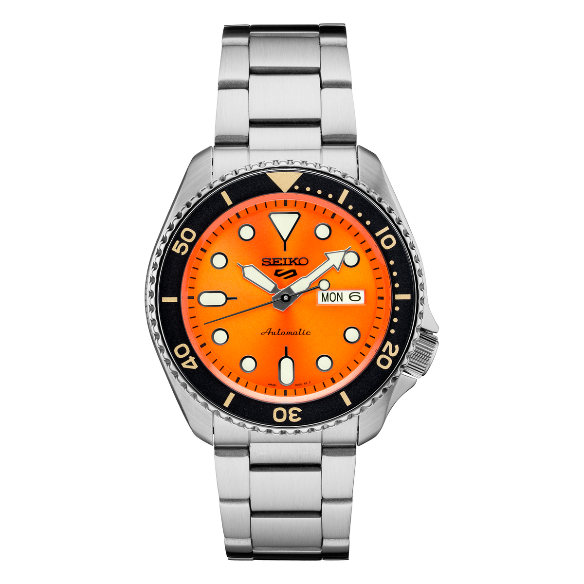 Seiko 5 Sports SRPD59, complete watch front view