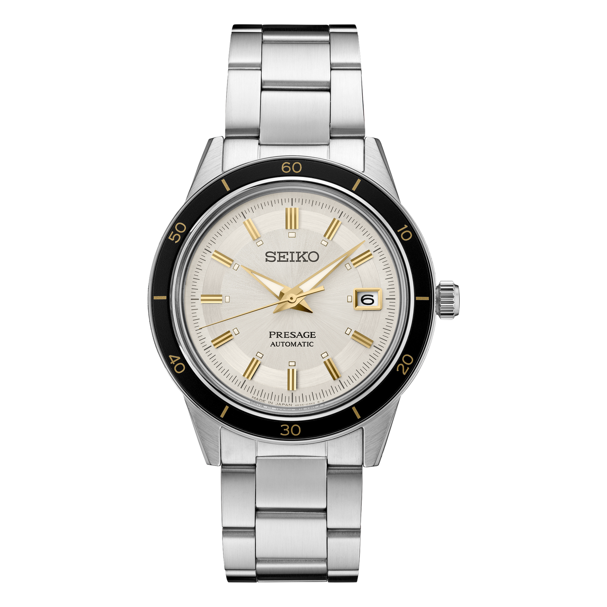Seiko Presage Style 60s SRPG03, complete watch view