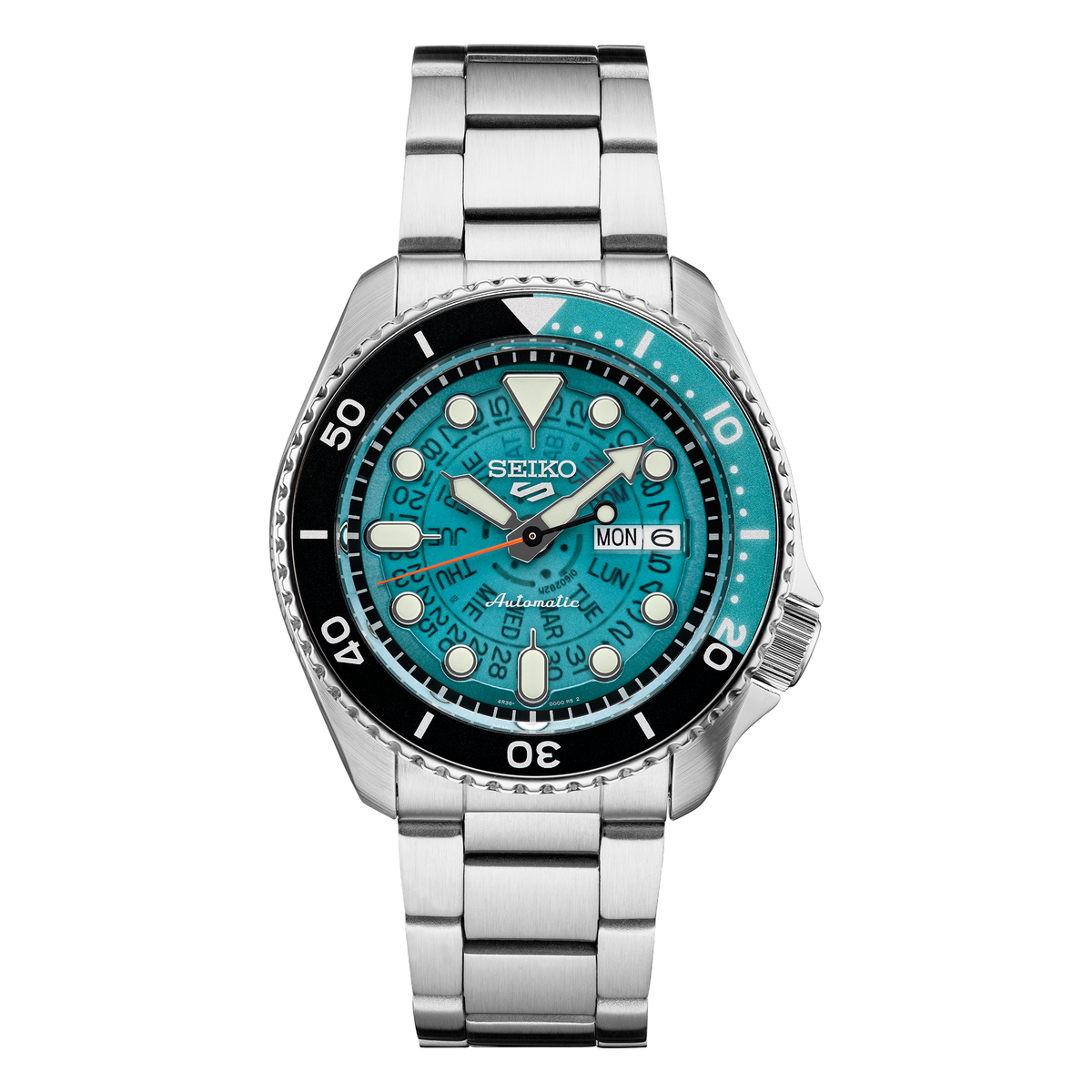 Seiko 5 Sports SRPJ45, complete watch view
