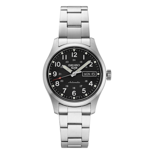 Seiko 5 Sports SRPJ81, complete watch front view