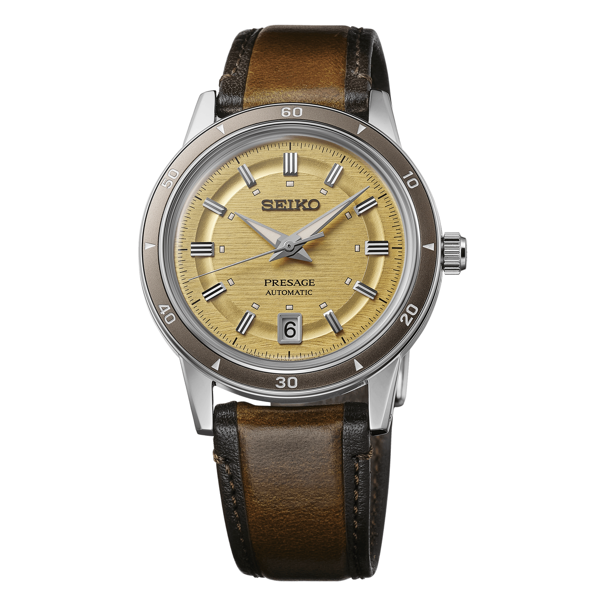 Seiko Presage Style60's SRPL75, complete watch view