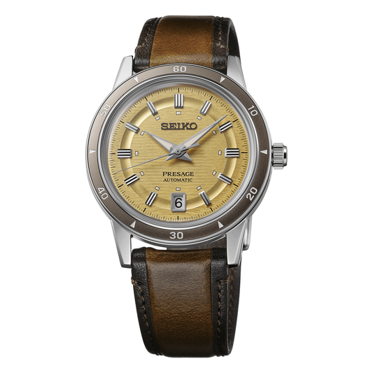Seiko Presage Style60's SRPL75, complete watch view
