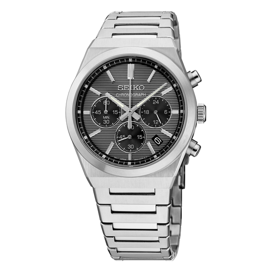 Seiko Essentials Collection SSB455, complete watch view