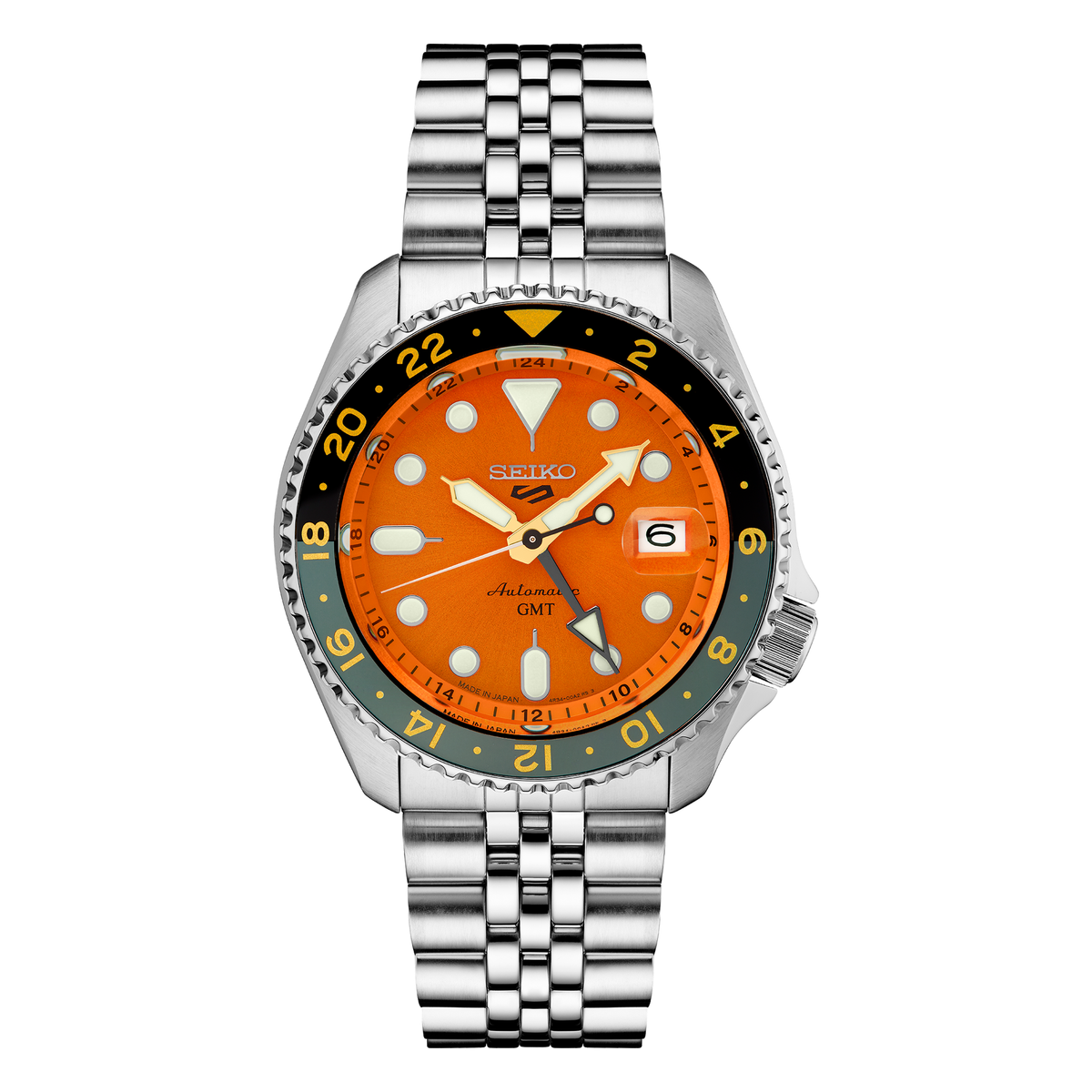 Seiko 5 Sports SKX Sports Style GMT Series SSK005, complete watch view