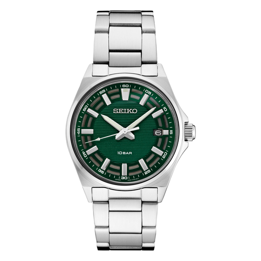 Seiko Essentials Collection SUR503, complete watch front view