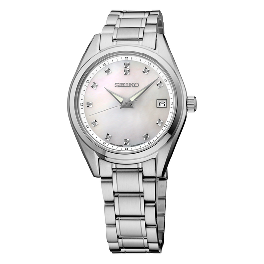 Seiko Diamonds Collection SUR579, complete watch front view