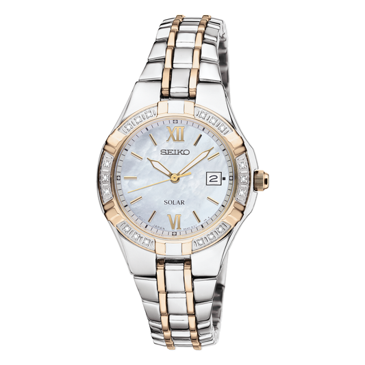 Seiko Diamonds Collection SUT068, complete watch front view