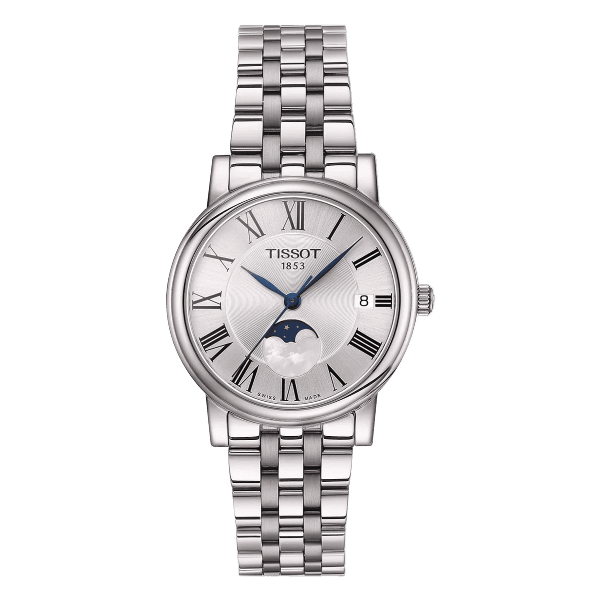 Tissot Carson Premium Lady Moonphase Watch T122.223.11.033.00, complete watch view
