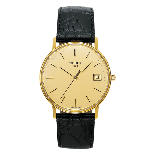 Tissot Goldrun Hesalite 18K Gold Watch T71.3.401.21, complete product view